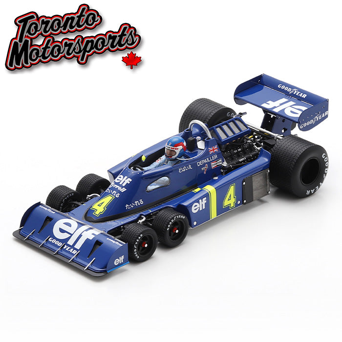 1976 Tyrrell P34 #4 Patrick Depailler - 2nd Japanese GP 1:18 Scale by Spark #18S1032