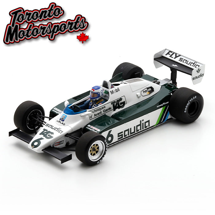 1982 Williams FW08 #6 Keke Rosberg - WINNER Swiss GP 1:18 Scale by Spark #18S730