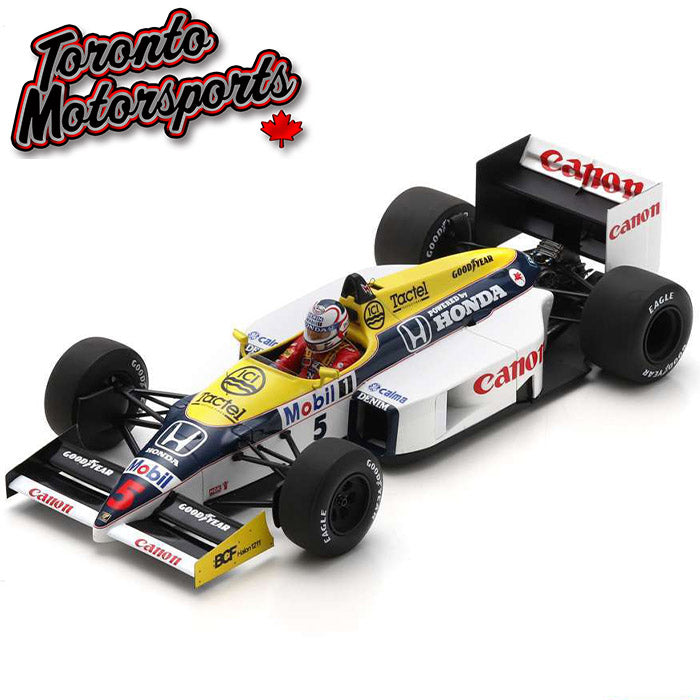 .1986 Williams FW11 #5 Nigel Mansell – WINNER British GP 1:18 Scale by Spark #SPA180738 (18S738)