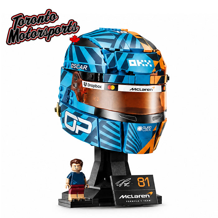 Oscar Piastri McLaren 1000th GP F1 Helmet with Figure Set - by Lego #43017