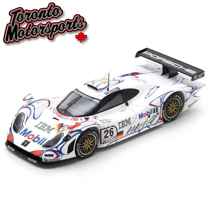 1998 Porsche 911 GT1 #26 A. McNish/L. Aïello/S. Ortelli - WINNER 24HR Le Mans 1:43 by Spark 43LM98