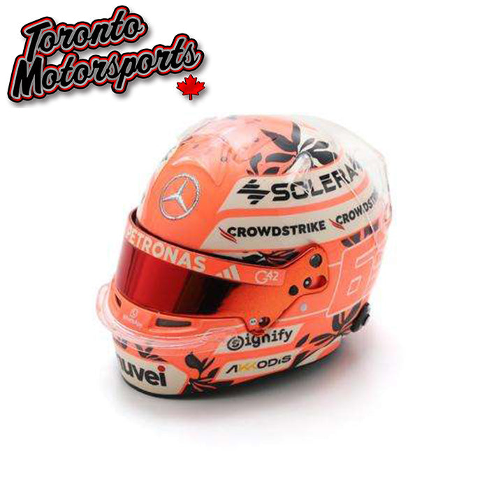 2025 George Russell - Mercedes-AMG PETRONAS F1 Team - Miami GP - F1 Replica Helmet - 1:5 Scale by Spark #5HF198