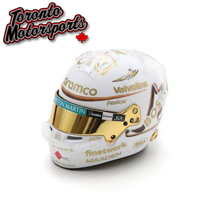 2025 Fernando Alonso - Aston Martin Aramco F1 Team - Chinese GP - F1 Replica Helmet - 1:5 Scale by Spark #5HF200