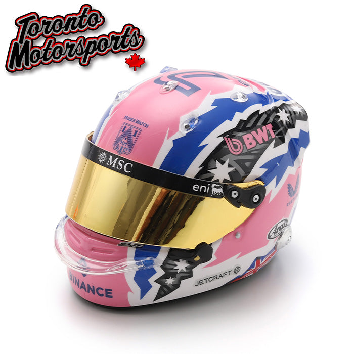 2025 Jack Doohan - BWT Alpine - F1 Replica Helmet - 1:5 Scale by Spark #5HF205