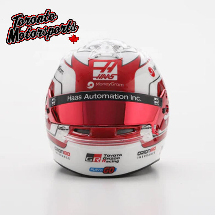2025 Ollie Bearman - MoneyGram Haas F1 Team - Monaco GP - F1 Replica Helmet - 1:5 Scale by Spark #5HF209