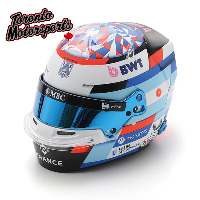 2025 Franco Colapinto - BWT Alpine - F1 Replica Helmet - 1:5 Scale by Spark #5HF211