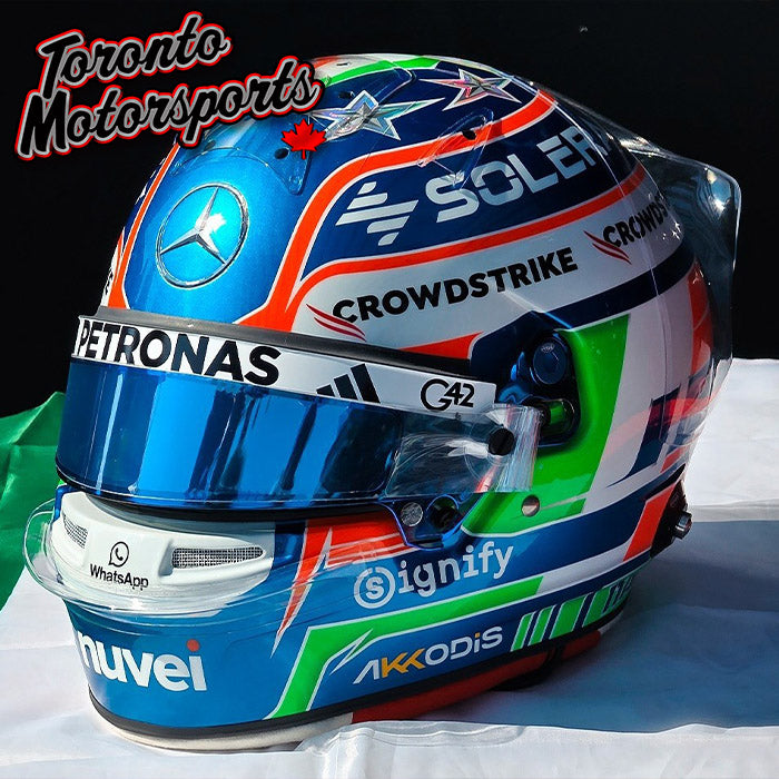 2025 Kimi Antonelli - Mercedes-AMG PETRONAS F1 Team - Italian GP - F1 Replica Helmet - 1:5 Scale by Spark #5HF212