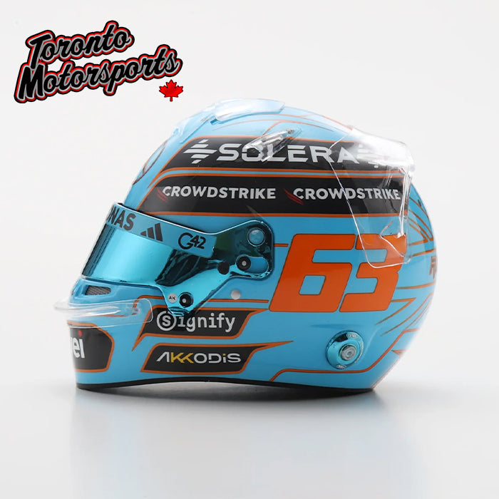 2025 George Russell - Mercedes-AMG PETRONAS - British GP - F1 Replica Helmet - 1:5 Scale by Spark #5HF220