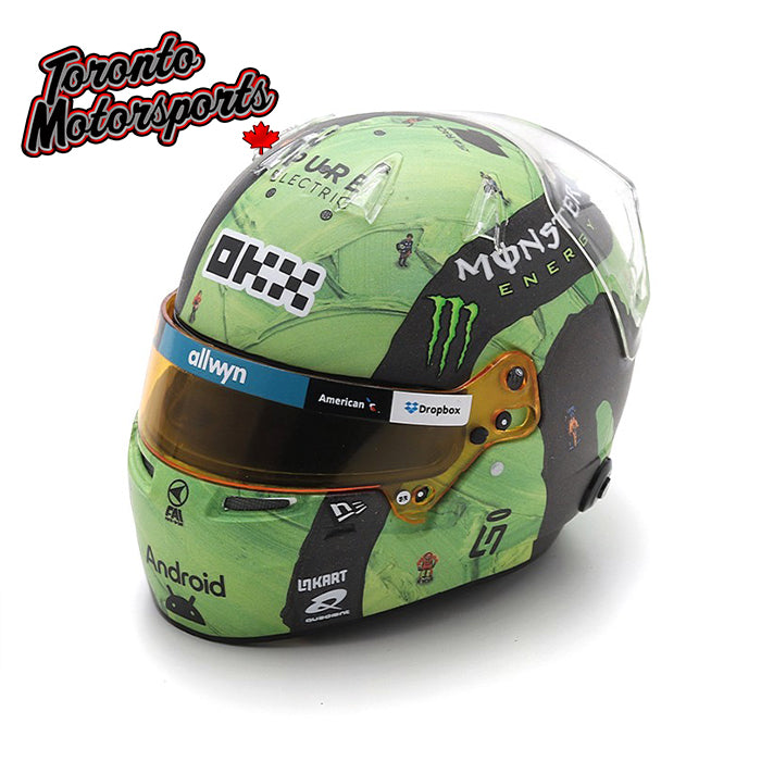 2025 Lando Norris - McLaren Formula 1 Team - Las Vegas GP -  F1 Replica Helmet - 1:5 Scale by Spark #5HF235