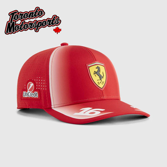 2026 Scuderia Ferrari F1 - Charles Leclerc Team Hat - Puma Red - Officially Licensed #701239022-001-801