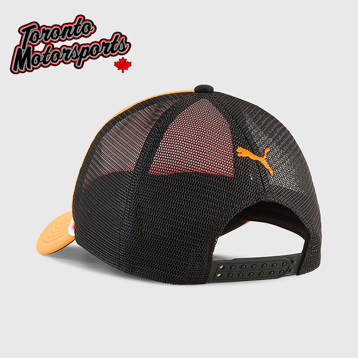 McLaren Racing F1 Fanwear Trucker - Puma Papaya Cap - Officially Licensed #701241141-002-801
