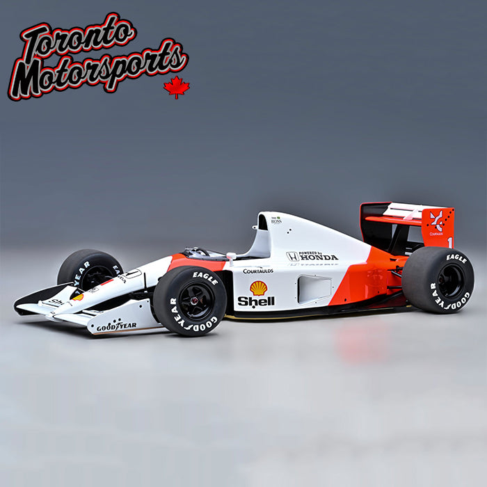 1991 MCLAREN HONDA MP4/6 AYRTON SENNA #1 (WITHOUT MCLAREN LOGO)  1:18 Scale by AutoArt #89150