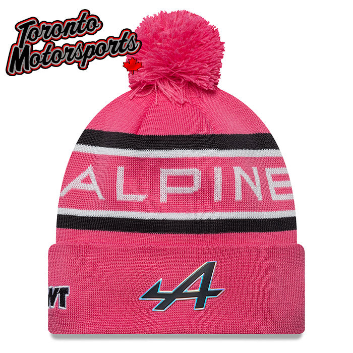 .2025 Alpine F1 New Era Team Pom Cuff Beanie Hat #ALP-60669252
