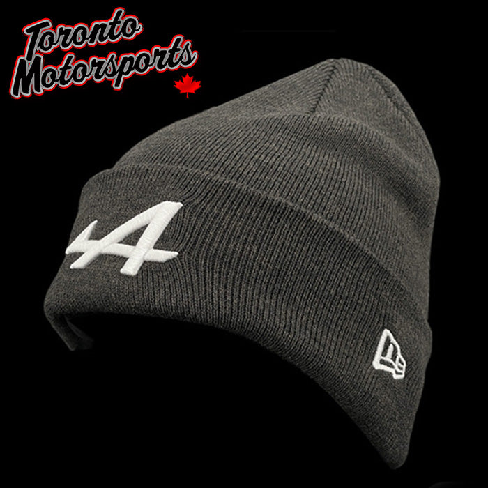 .2025 Alpine F1 New Era Team Graphite Polyana Cuff Beanie Hat #ALP-60669256