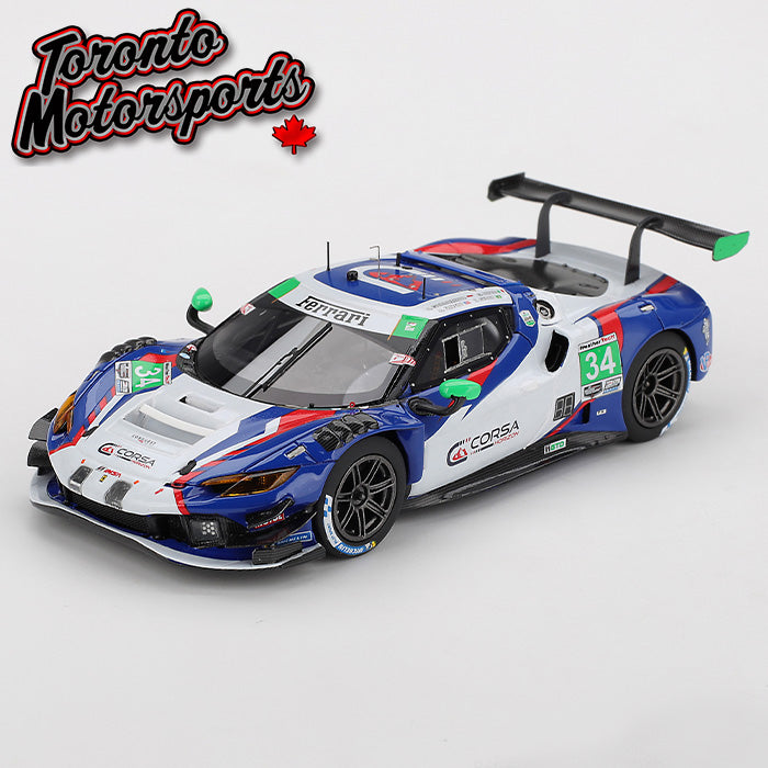 2025 Ferrari 296 GT3 Conquest Racing #34 Franco/Serra/Tuck – IMSA Daytona 24 Hrs 1:43 Scale by BBR #CS024