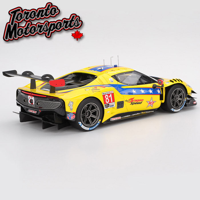 2025 Ferrari 296 GT3 DragonSpeed #81 Costa/Molina/Neubauer/Rigon – IMSA Daytona 24 Hrs 1:18 Scale by BBR #CS18014