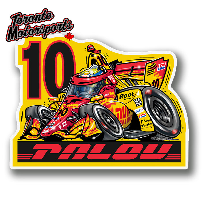 Alex Palou - Ganassi IndyCar CarTOON - Vinyl Decal #DECAL-AP25 (184)