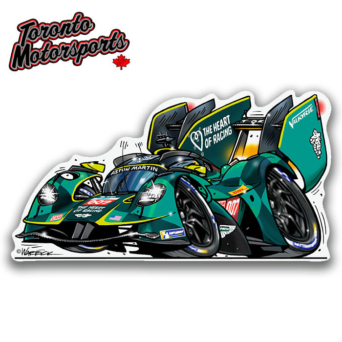 Heart of Racing Aston Martin Valkyrie #007 IMSA CarTOON - Vinyl Decal #DECAL-HOR007 (18)