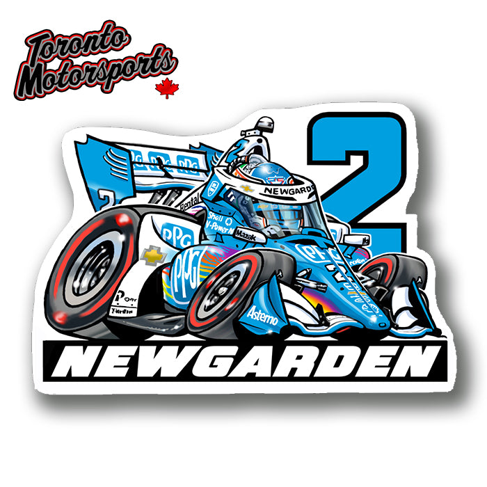 Josef Newgarden Penske IndyCar CarTOON - Vinyl Decal #DECAL-JN25 (185)