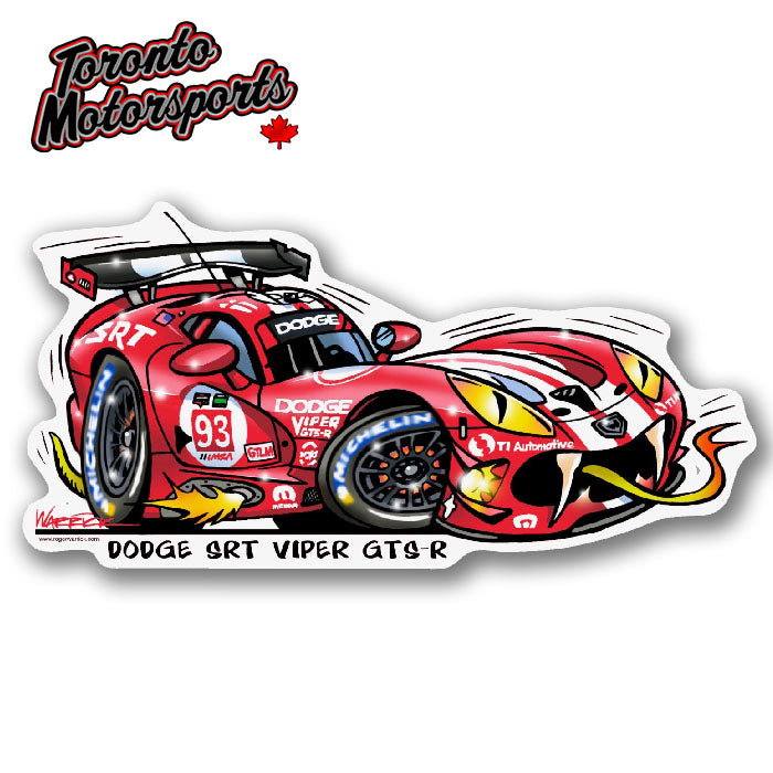 Dodge Viper GTSR - Vinyl Decal  #DECAL-VIPERGTSR (165)