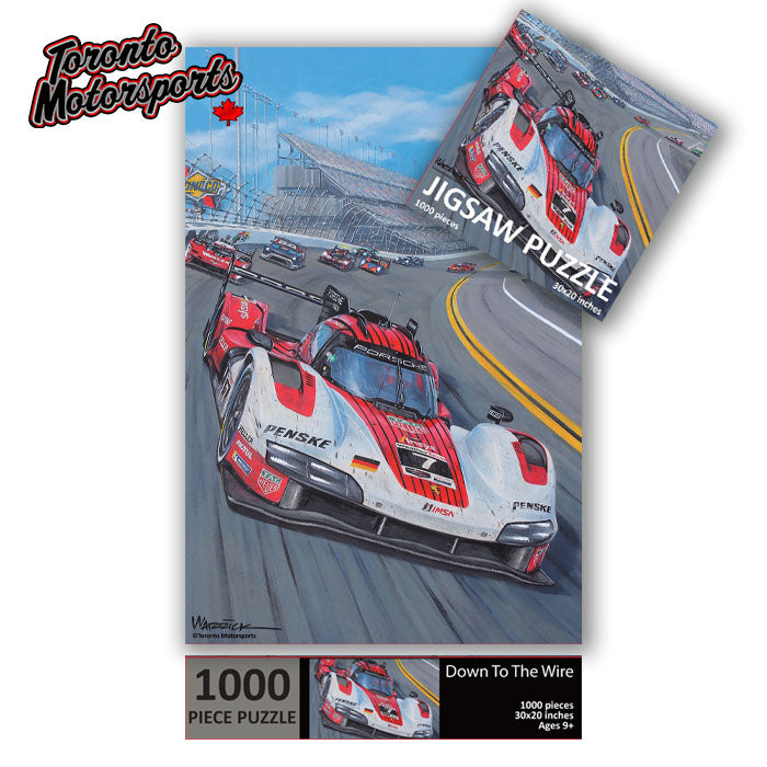 .IMSA 'Down to the Wire' 1000pc. Jigsaw Puzzle #PUZZLE-DTTW