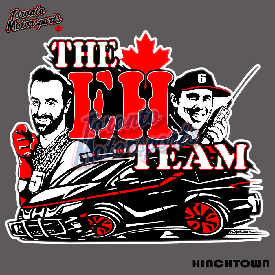 James Hinchcliffe/Robert Wickens - Schmidt Peterson "EH TEAM" -  Die Cut Vinyl Sticker #HINCHSTICKEREH (135)