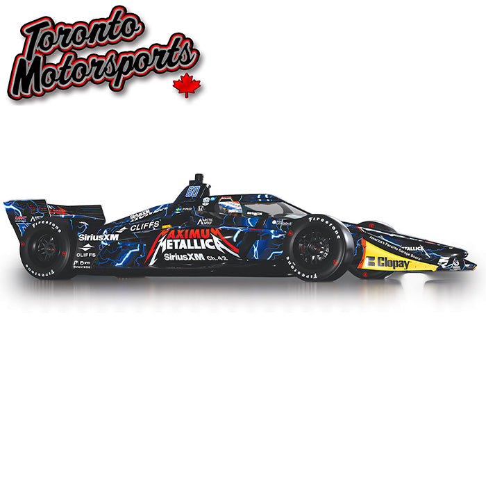 2025 NTT IndyCar Series - #60 Felix Rosenqvist / Meyer Shank Racing, Metallica (Road Course) LIMITED EDITION 1:18 Scale by IXO #IND18053
