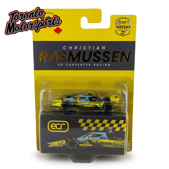 2026 NTT IndyCar Series – #21 Christian Rasmussen / Ed Carpenter Racing 1:64 Scale by IXO #IND64043