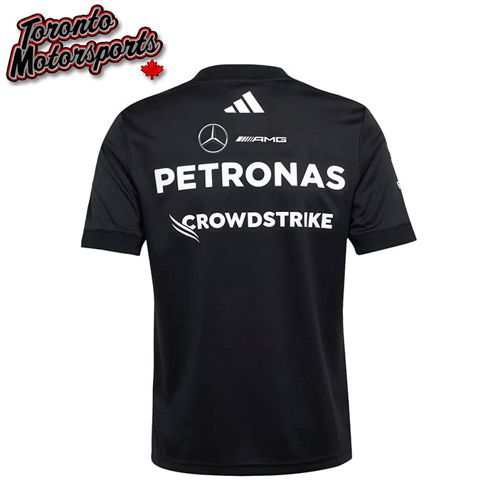 .Mercedes Petronas F1 2025 Adidas Team Driver Jersey - Black #JW5361 (JY2607)