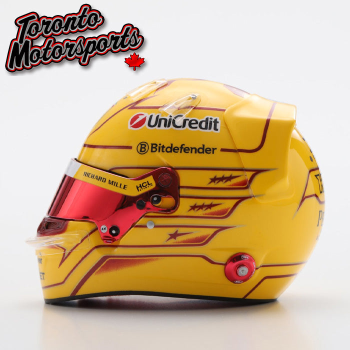 2025 Lewis Hamilton Scuderia Ferrari - REGULAR SEASON - F1 Replica Helmet - 1:5 Scale by Looksmart #LSHEL008 (LSHELLH25)