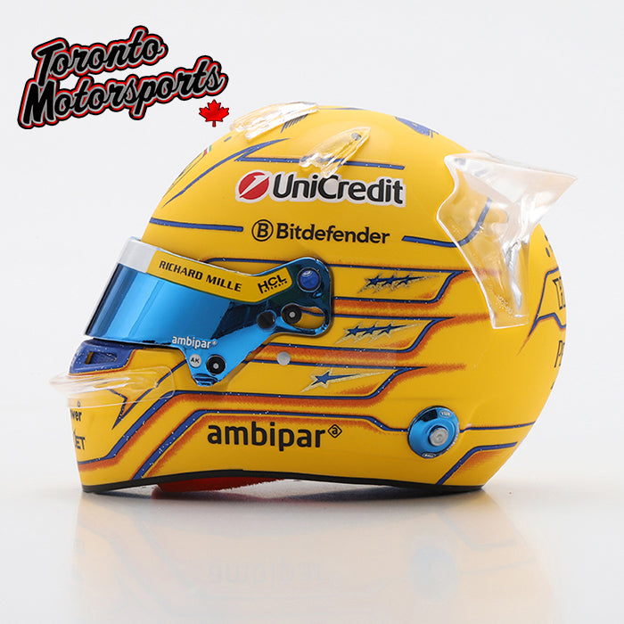2025 Lewis Hamilton Scuderia Ferrari - Miami GP - F1 Replica Helmet - 1:5 Scale by Looksmart #LSHEL015