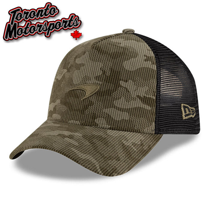 .McLaren F1 Corduroy Camo Mesh Back - New Era 9FORTY Team Cap - Officially Licensed #MCL-60595715