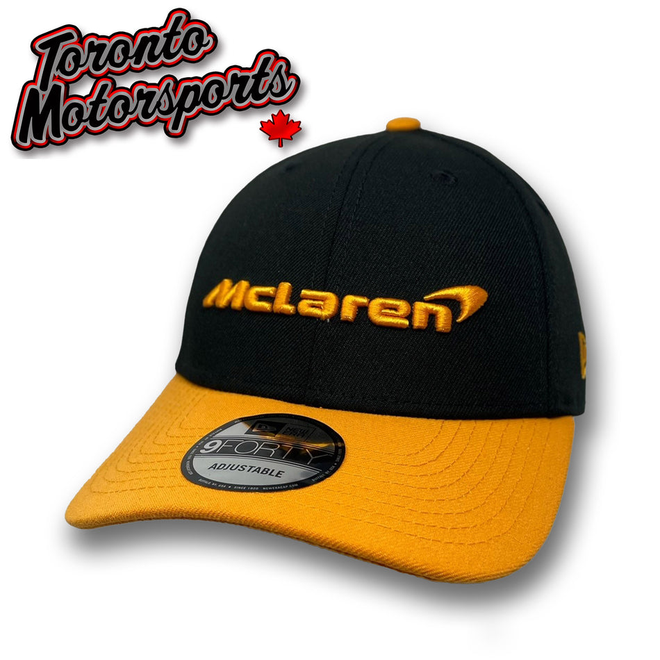 .McLaren Wordmark (Papaya/Black) - NEW ERA 9FORTY Cap Officially Licensed #MCL-70786895