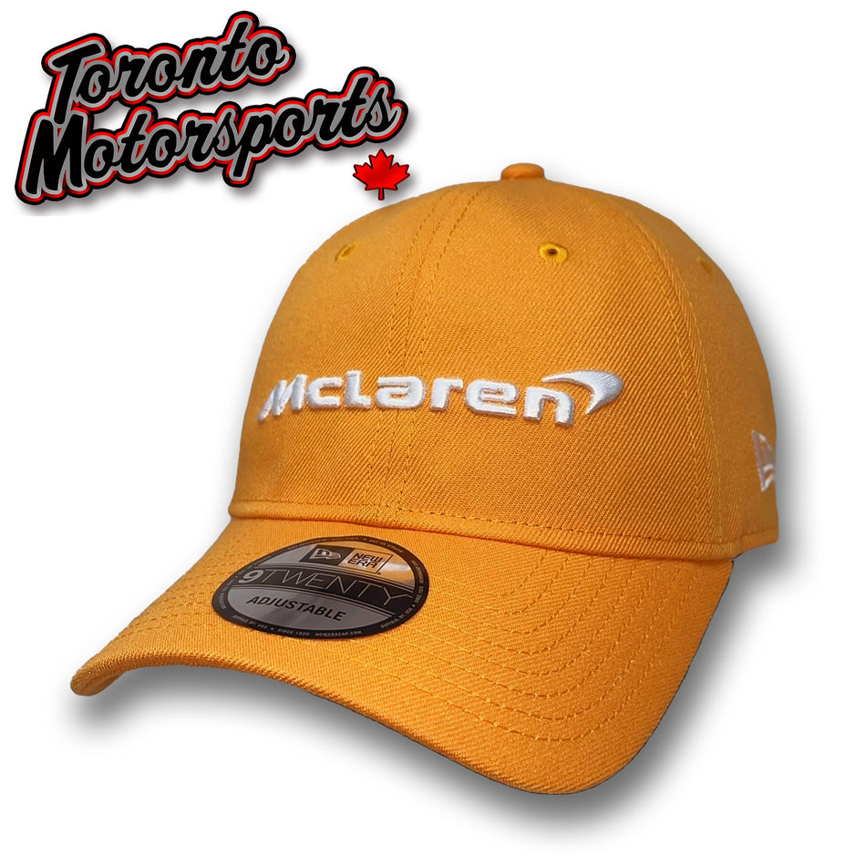 .McLaren 'Wordmark Logo' NEW ERA 9TWENTY - Papaya/White - Officially Licensed #MCL-70786897