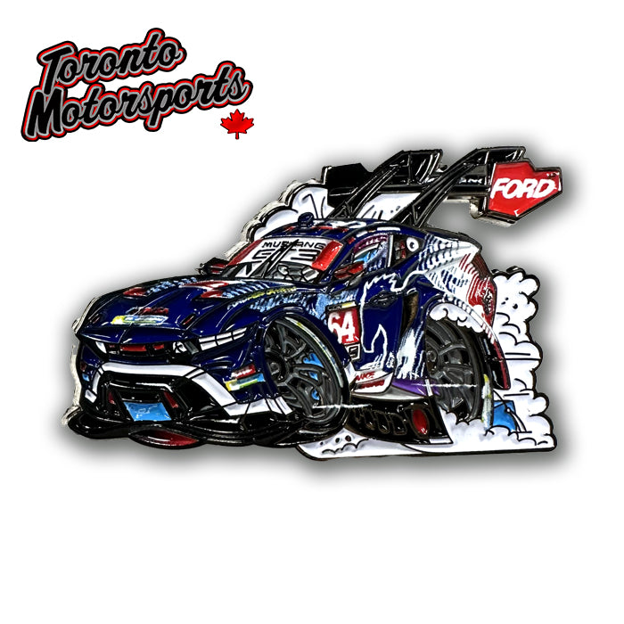 Ford Mustang GT3 IMSA GTD Pro - CarTOON Enamel Collector Pin #PIN-MUSTGT3