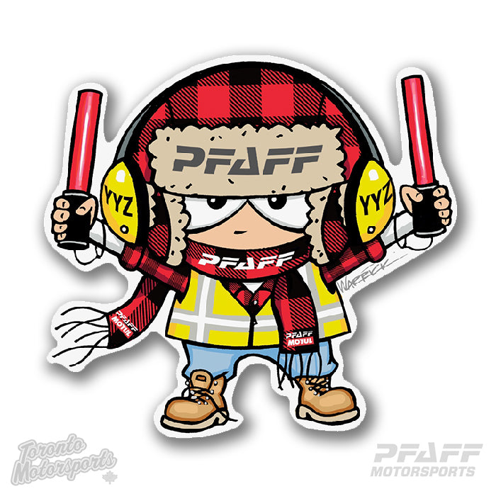 Pfaff Motorsports 'YYZ Freddie' - Vinyl Decal  #PFAFF-DECALYYZ (178)
