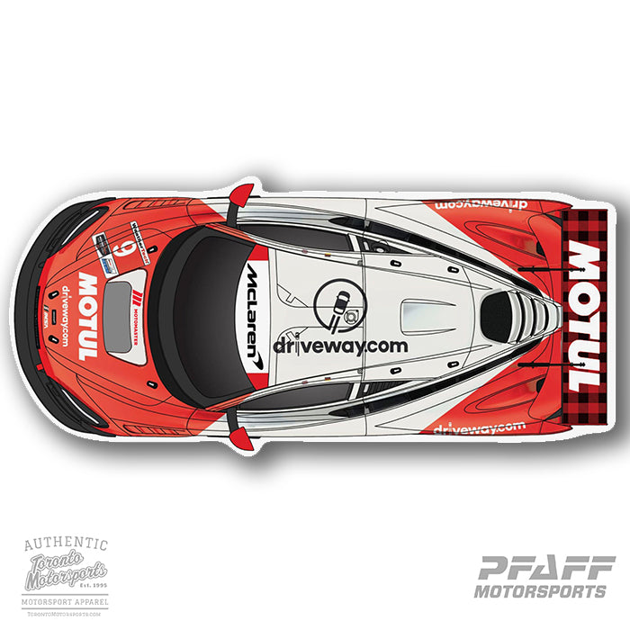 Pfaff | McLaren 720S GT3R 'Senna Tribute' Laguna Seca (Overhead) - Vinyl Decal  #PFAFF24-DECAL11