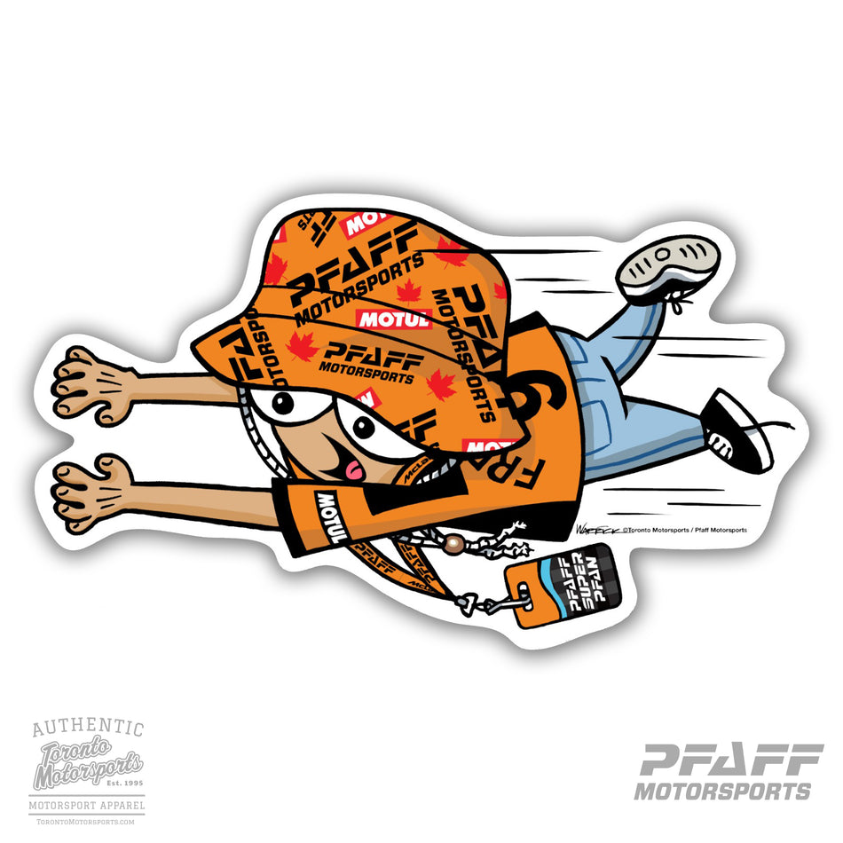 Pfaff Motorsports 'Hang on Freddie (Right)' - Vinyl Decal  #PFAFF24-DECAL2