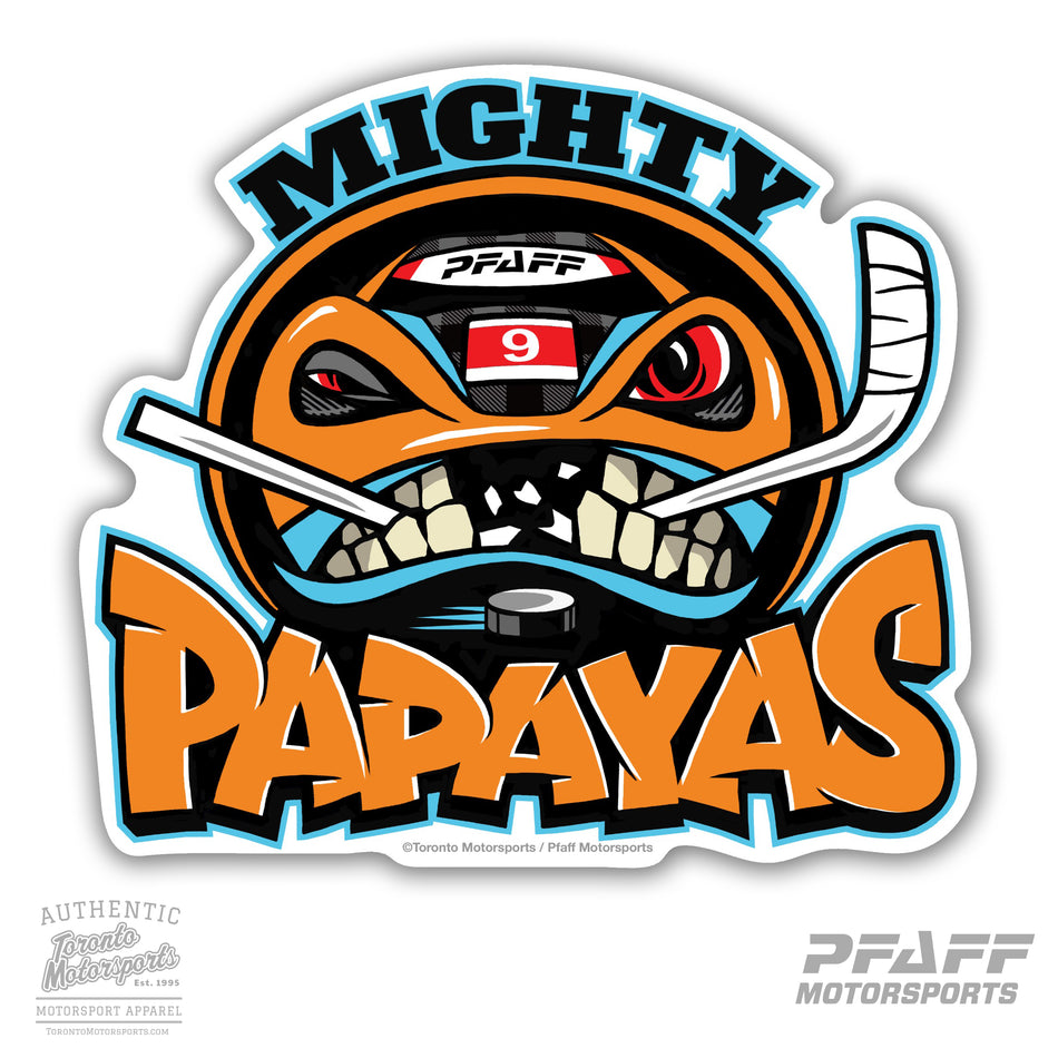 Pfaff Motorsports 'Mighty Papayas' - Vinyl Decal  #PFAFF24-DECAL5