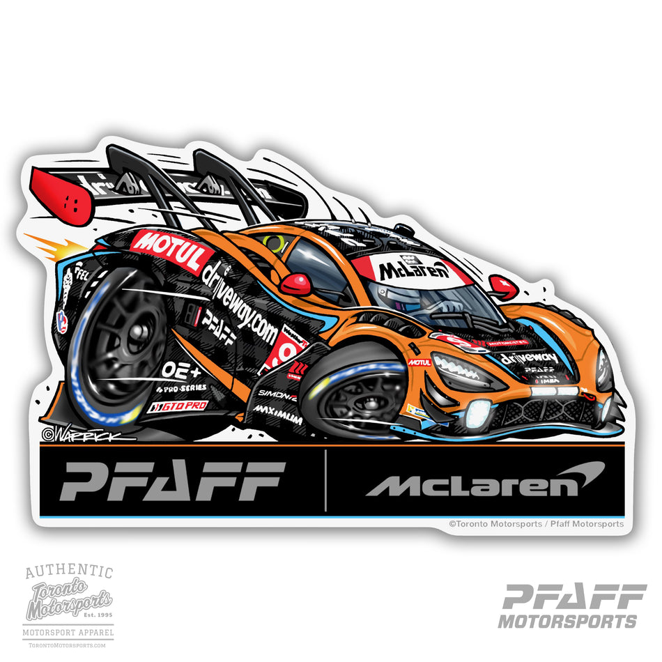 Pfaff Motorsports 'Pfaff | McLaren 720S GT3 EVO' (RIGHT) - Vinyl Decal  #PFAFF24-DECAL7 (67)
