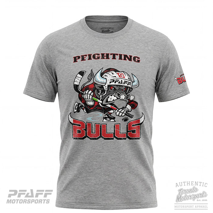Pfaff Motorsports Pfighting Hockey Bulls T-Shirt (Athletic Grey) PFAFF26-205