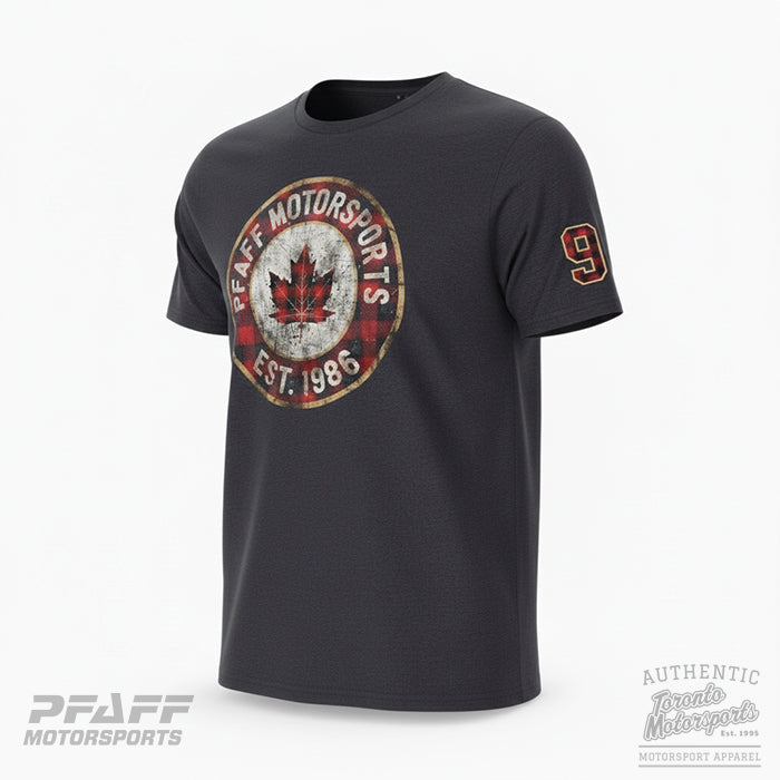 Pfaff Motorsports Established Team T-Shirt (Black Earthwashed Heather) PFAFF26-220