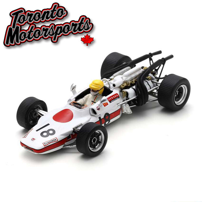 1968 Honda RA302 #18 Jo Schlesser – French GP 1:43 Scale by Spark #SPA436227 (S6227)