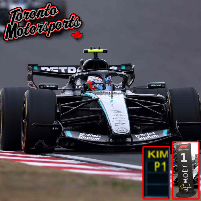 2026 Mercedes-AMG PETRONAS W17 #12 Kimi Antonelli - WINNER Chinese GP *w/ BIG BASE PIT BOARD* (1st F1 WIN) - 1:43 Scale by Spark #S9381