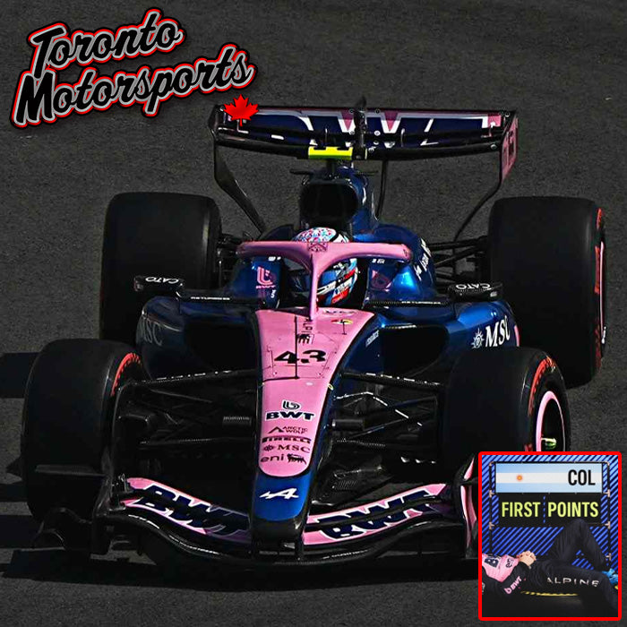 2026 BWT Alpine A526 #43 Franco Colapinto - Chinese GP *w/ PIT BOARD* - 1:43 Scale by Spark #S9657