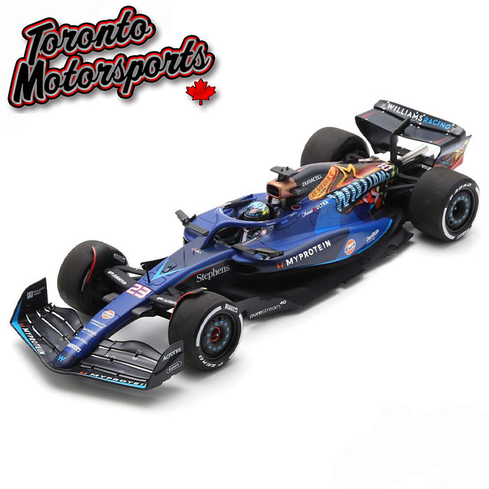 2023 Williams F1 FW45 #23 Alex Albon – Las Vegas GP 1:18 Scale by Spark #SPA180973 (18S973)