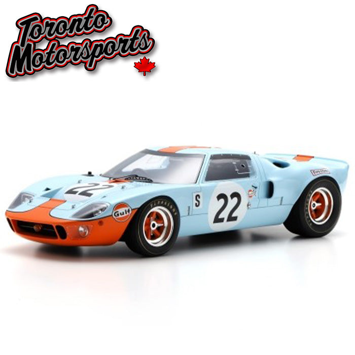 1969 Ford GT40 #22 Ickx/Oliver – WINNER Sebring 12Hr 1:18 Scale by Spark #SPA18SE69 (18SE69)