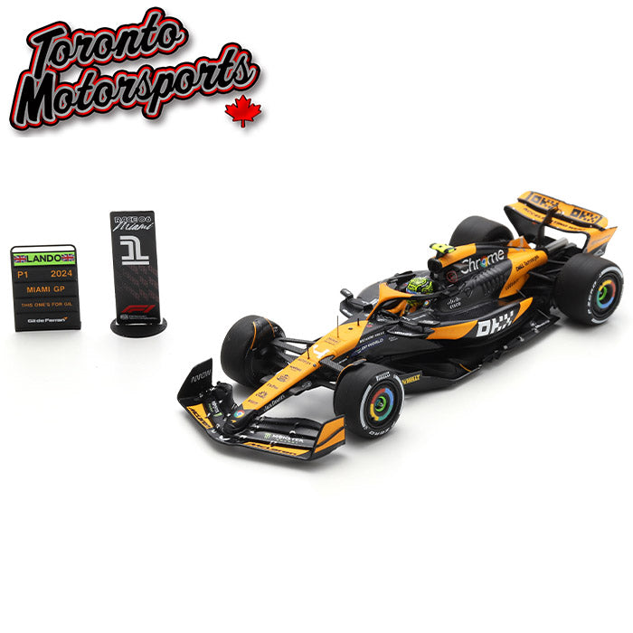 .2024 McLaren MCL38 #4 Lando Norris – WINNER Miami GP (FIRST WIN) 1:43 Scale by Spark #SPA439523 (S9523)