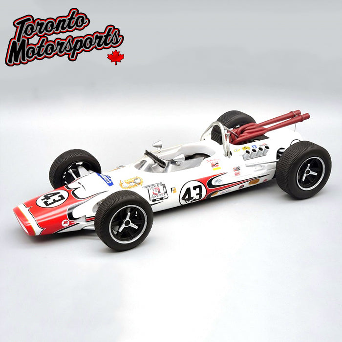 -1966 Lola T90 #43 Jackie Stewart - INDIANAPOLIS 500 6th Place- Ltd. Edition 1:18 Scale by Tecnomodel #TM18-178B