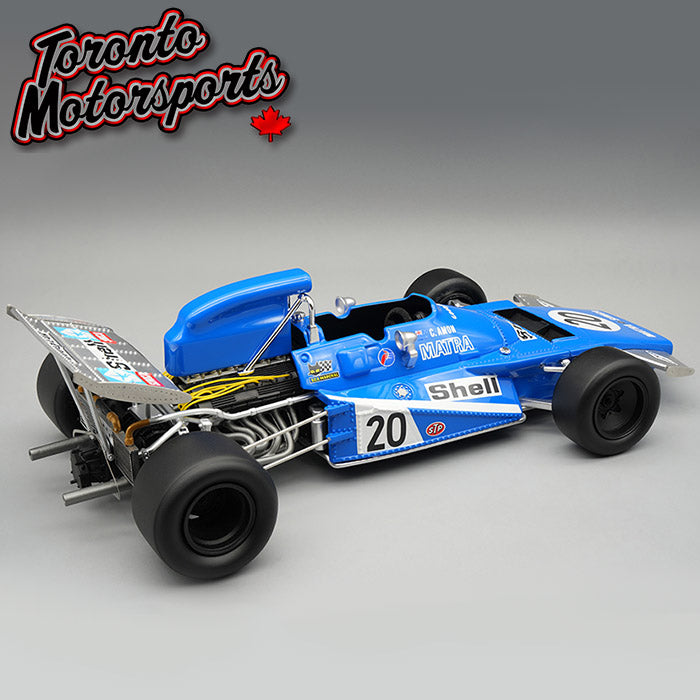 1971 Matra MS120B #20 Chris Amon - Spain GP *w/ DISPLAY CASE* Ltd. Edition 1:18 Scale by Tecnomodel #TM18-218B